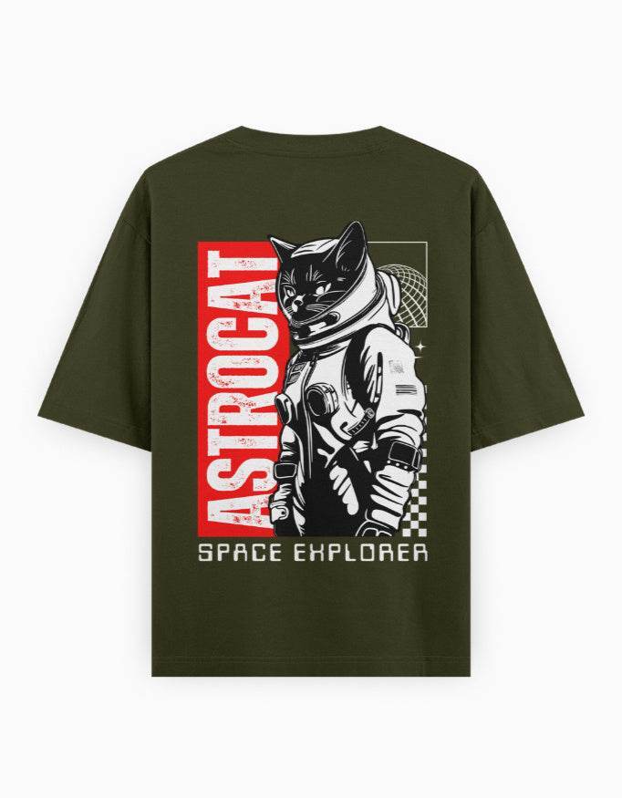 Astrocat Oversized T Shirt– Heavyweight Street Classic - Ascendury