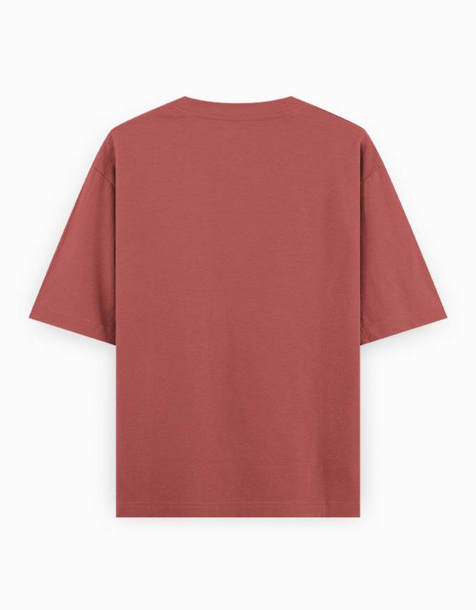 Oversized Cotton T-Shirt – Timeless Ember - Ascendury