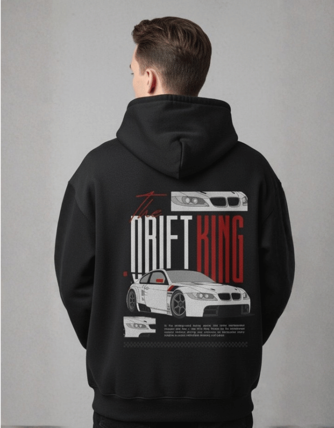 Drift King Oversized Sports Hoodie: Rule the Streets